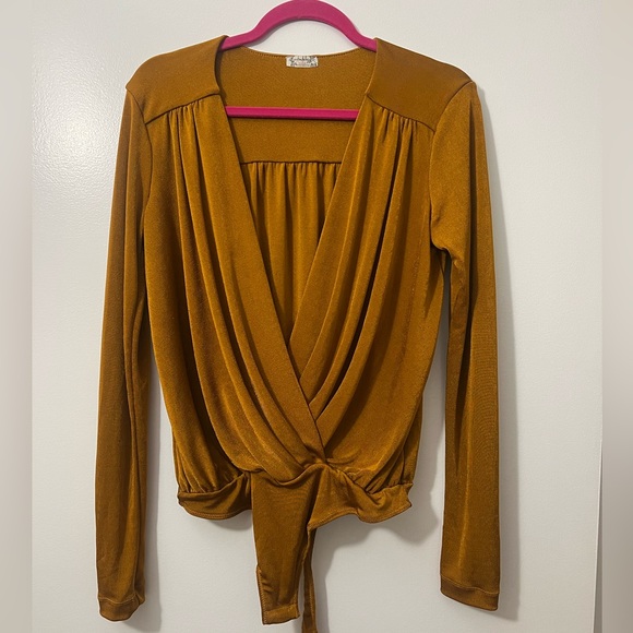 Free People Turnt Bodysuit in Honey Ginger - Picture 5 of 8